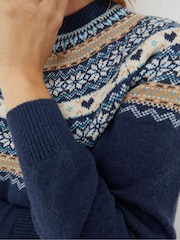 FatFace Blue Luna Fairisle Knitted Tunic - Image 5 of 6