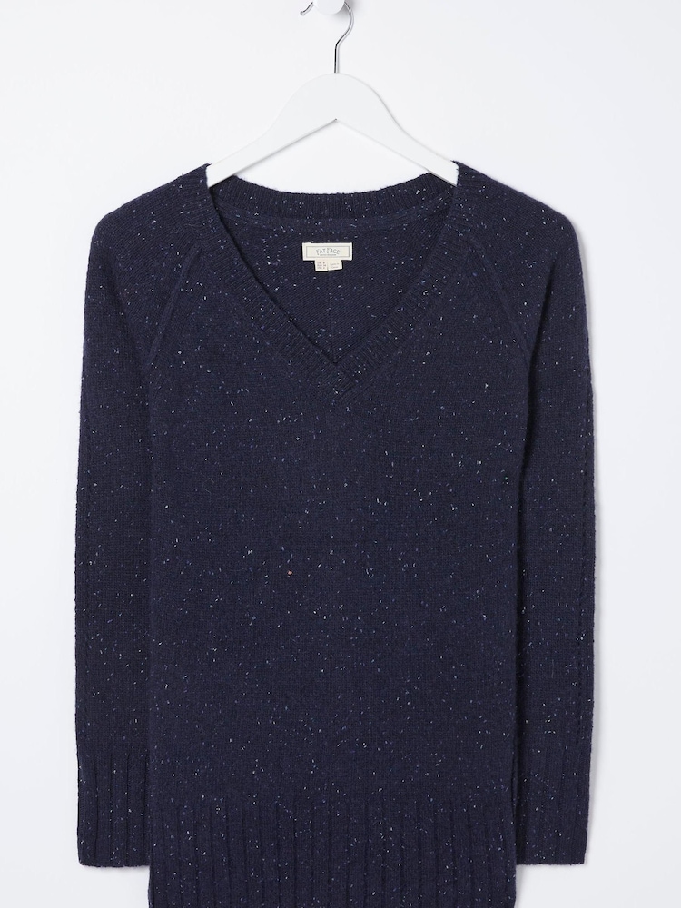 FatFace Blue Iona Lambswool Jumper - Image 5 of 5