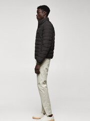 Mango Black Ultra Lightweight Water Repellent Quilted Jacket - Image 4 of 7