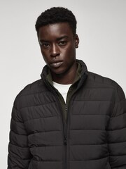 Mango Black Ultra Lightweight Water Repellent Quilted Jacket - Image 5 of 7