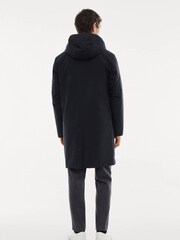 Mango Blue Water Repellent Hooded Trench Coat - Image 2 of 7