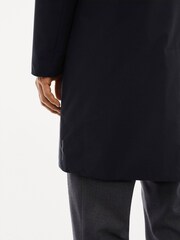 Mango Blue Water Repellent Hooded Trench Coat - Image 5 of 7