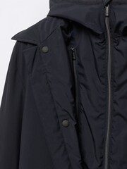 Mango Blue Water Repellent Hooded Trench Coat - Image 6 of 7