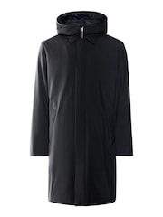 Mango Blue Water Repellent Hooded Trench Coat - Image 7 of 7
