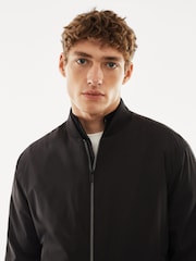 Mango Black Lightweight Water Repellent Bomber Jacket - Image 5 of 7