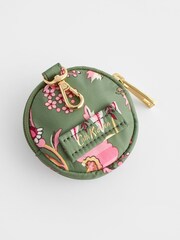 Cath Kidston Green Floral Round Coin Purse - Image 1 of 5