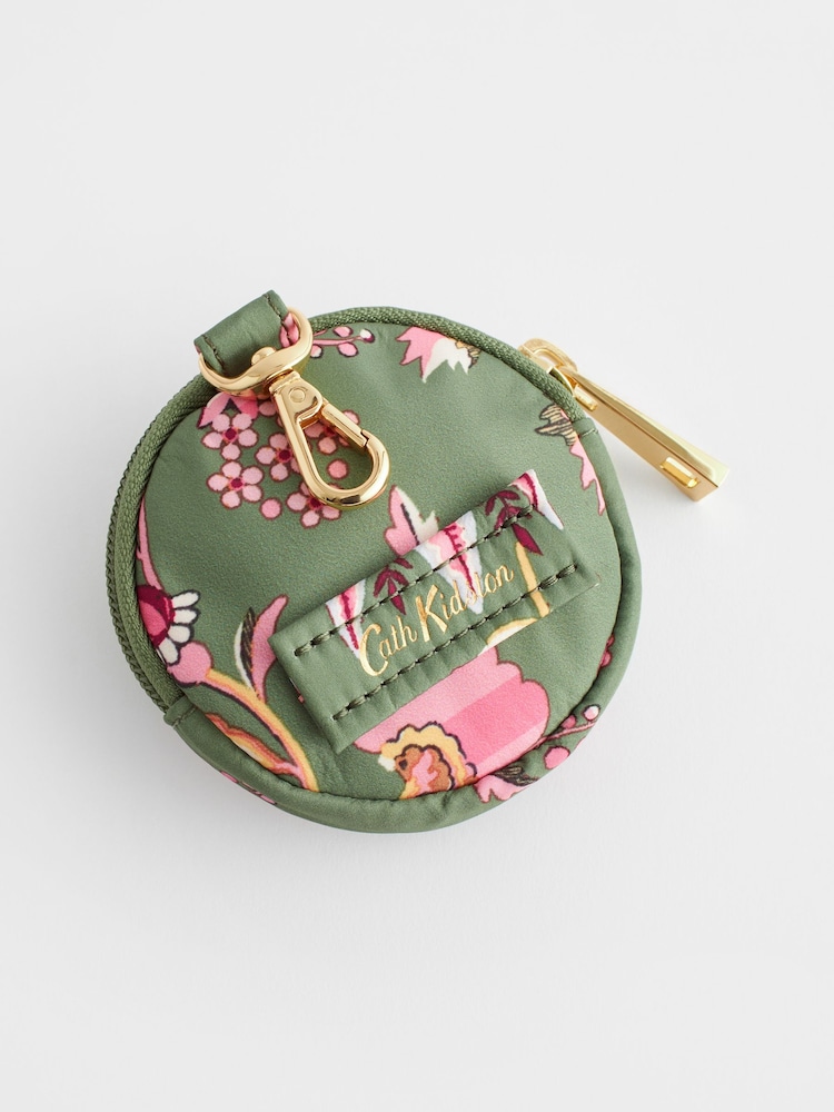 Cath Kidston Green Floral Round Coin Purse - Image 1 of 5