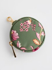 Cath Kidston Green Floral Round Coin Purse - Image 2 of 5