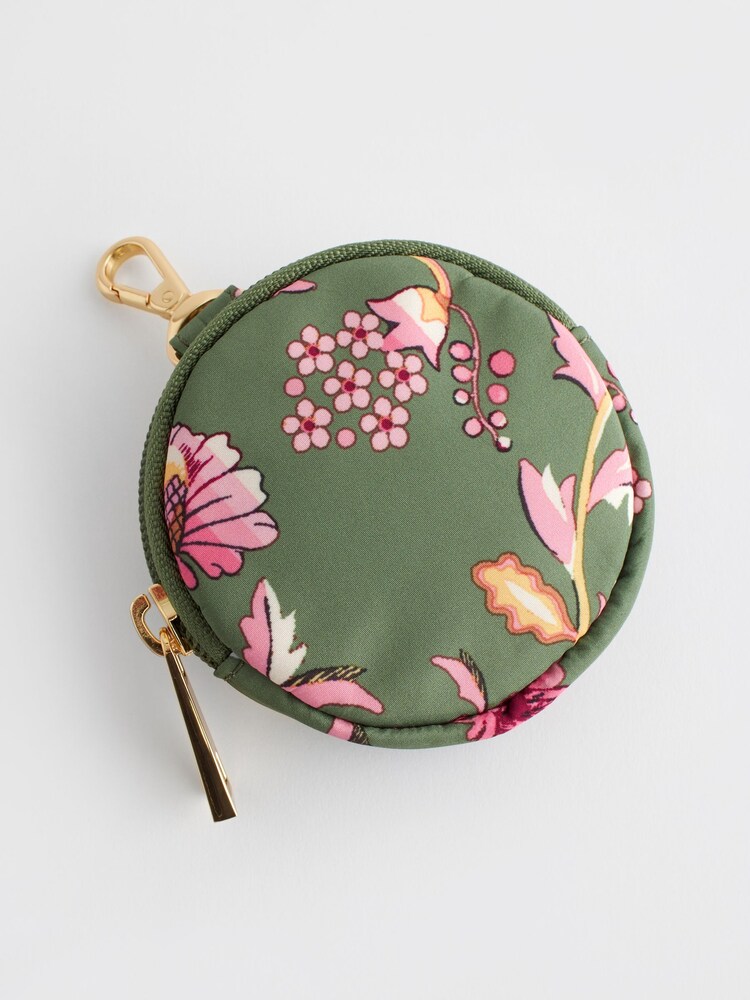 Cath Kidston Green Floral Round Coin Purse - Image 2 of 5