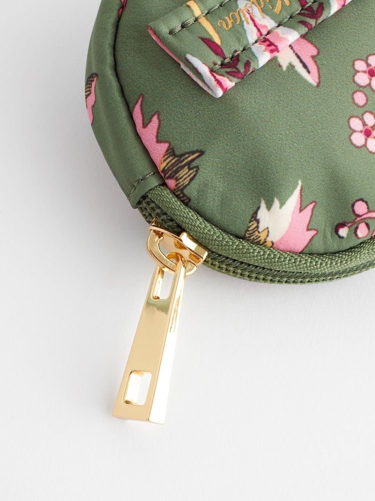 Cath Kidston Green Floral Round Coin Purse - Image 4 of 5