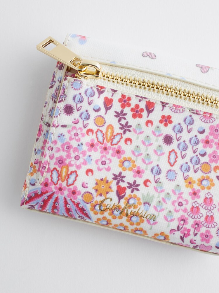 Cath Kidston Ecru Ditsy Floral Print Fold Over Wallet - Image 3 of 8