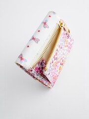 Cath Kidston Ecru Ditsy Floral Print Fold Over Wallet - Image 4 of 8