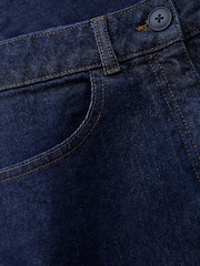 Seasalt Cornwall Blue Bowline Denim Midi Skirt - Image 5 of 5
