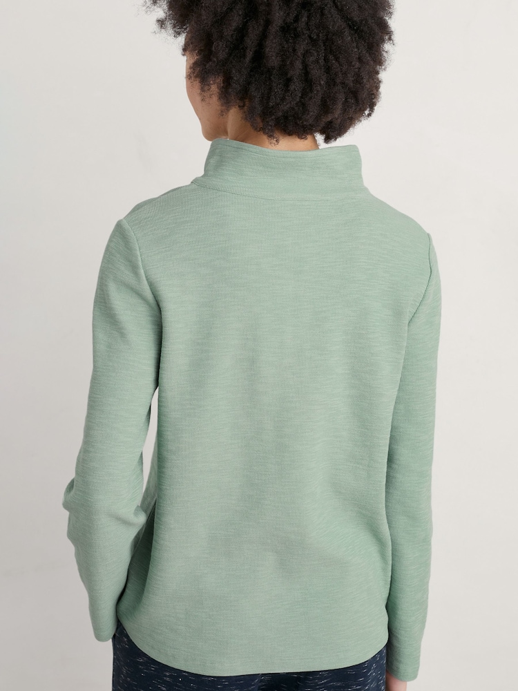 Seasalt Cornwall Green Last Boat Sweatshirt - Image 2 of 5