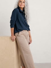 Seasalt Cornwall Blue Last Boat Sweatshirt - Image 3 of 5