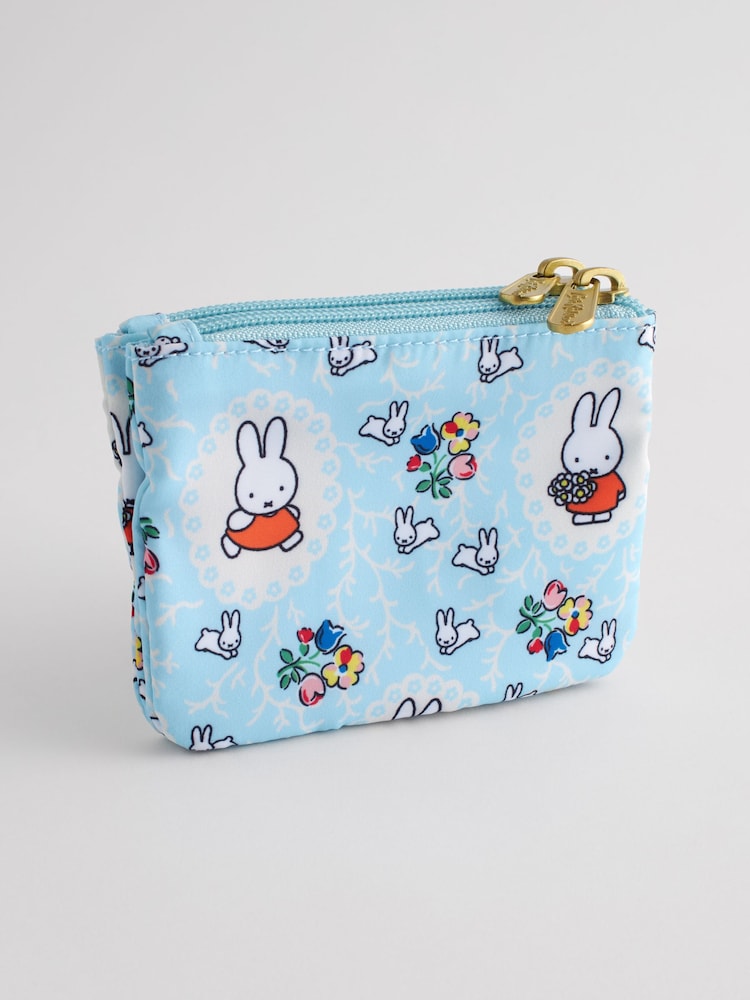 Cath Kidston Blue Miffy Double Zip Purse - Image 2 of 4 Cath Kidston Blue Miffy Double Zip Purse - Image 2 of 4