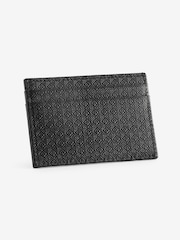 Black N Logo Embossed Card Holder - Image 1 of 4