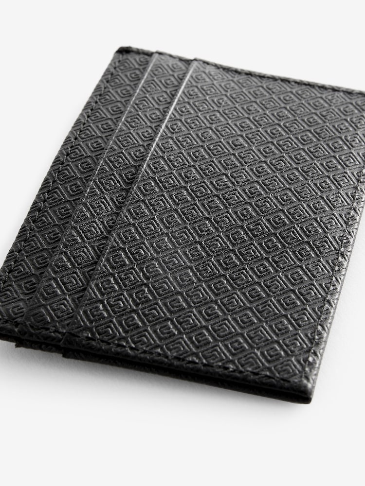 Black N Logo Embossed Card Holder - Image 4 of 4