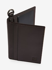 Black Leather Card Holder With Lanyard - Image 2 of 4