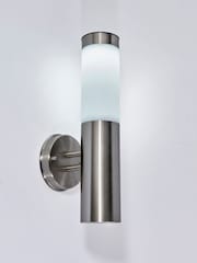 BHS Silver Creswell Solar LED Outdoor Wall Light w Diffuser SST - Image 2 of 2