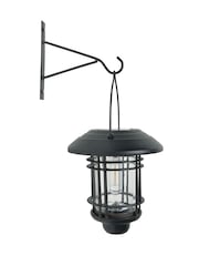 BHS Black Horden Solar LED Hanging Wall Lantern CCT 15Lm - Image 2 of 3