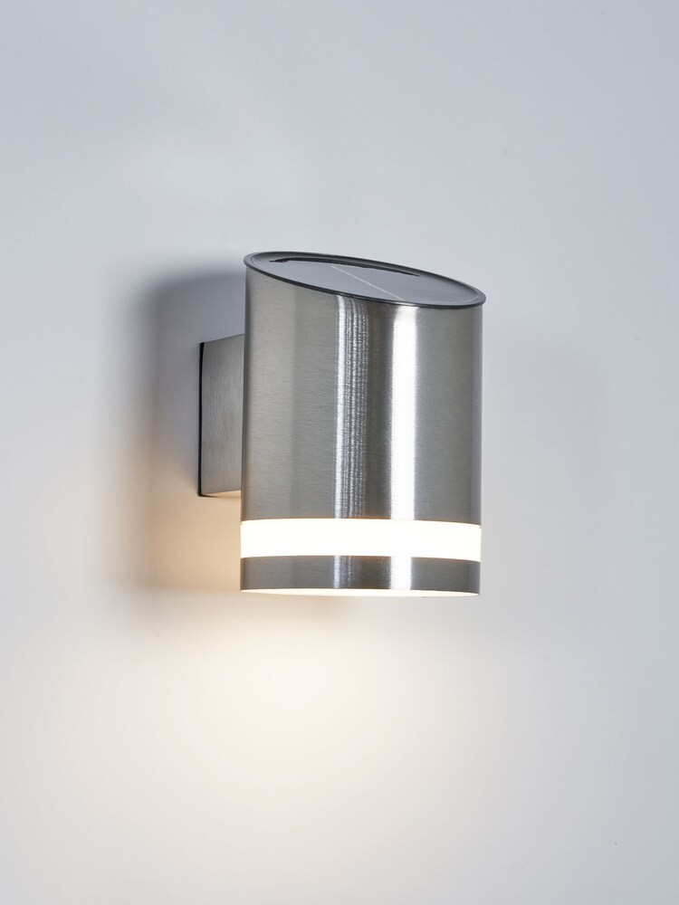 BHS Silver Trimdon Solar LED Wall Light 100Lm SST - Image 2 of 3