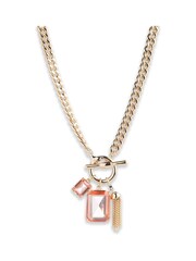 Lauren Ralph Lauren Kensington Gold Tone & Rose Peach Necklaces - Image 3 of 4