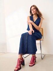 Wine Signature Leather Fisherman Sandals - Image 1 of 9