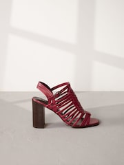 Wine Signature Leather Fisherman Sandals - Image 5 of 9