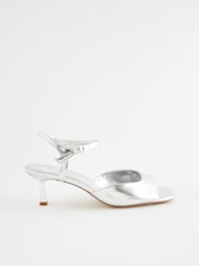 Silver Forever Comfort® Low Simple Sandals - Image 4 of 10
