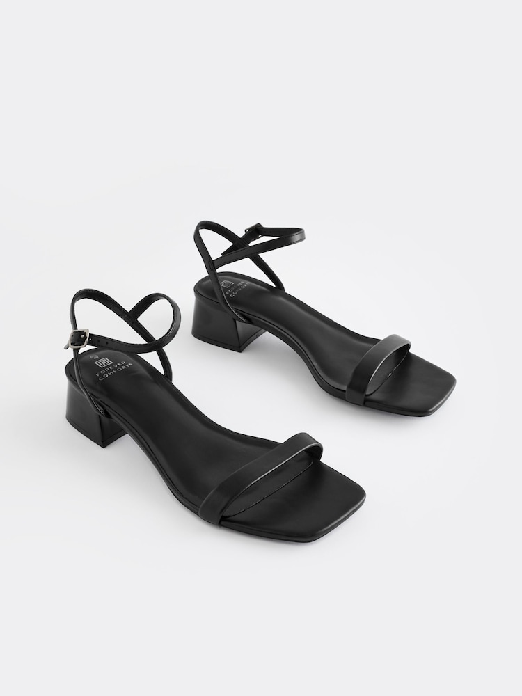 Czarny - Sandały Forever Comfort® na niskim obcasie - Image 1 of 7