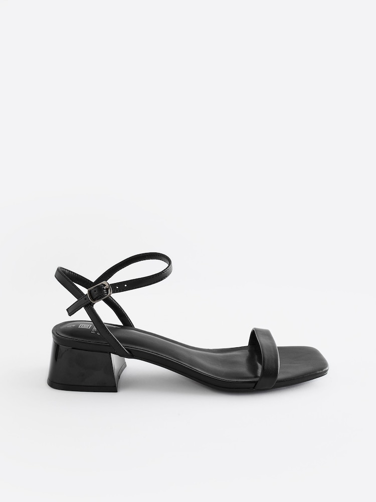 Czarny - Sandały Forever Comfort® na niskim obcasie - Image 2 of 7