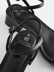 Czarny - Sandały Forever Comfort® na niskim obcasie - Image 4 of 7