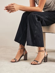 Metallic Regular/Wide Fit Forever Comfort® Block Heel Sandals - Image 2 of 8