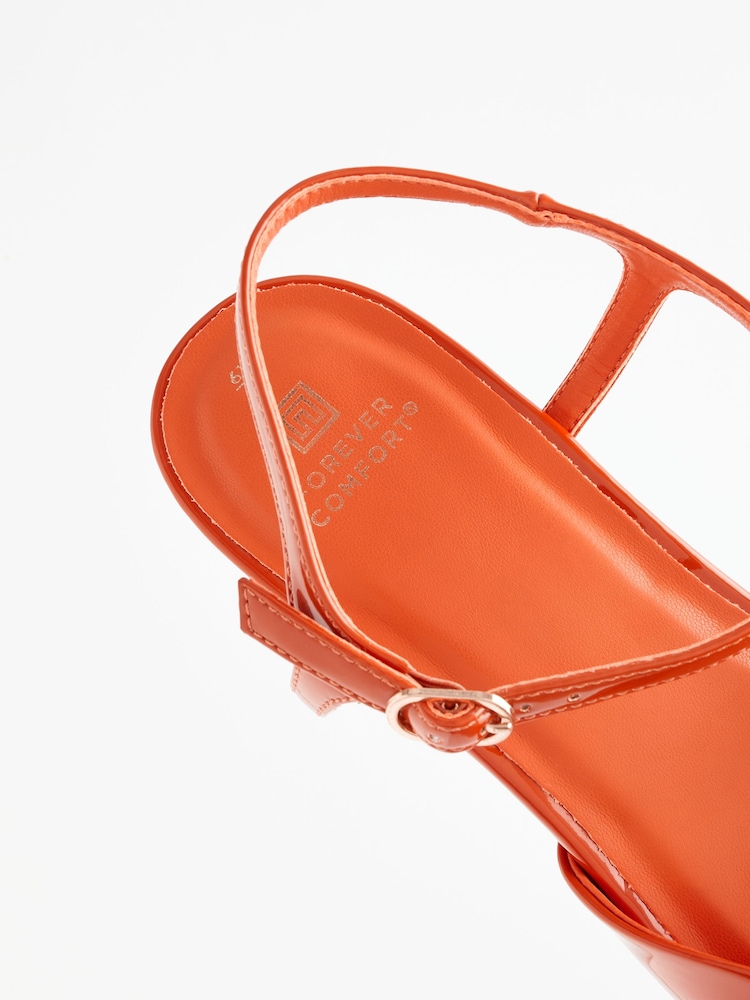 Orange Forever Comfort® Low Simple Sandals - Image 8 of 8