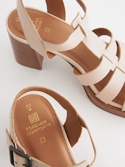 Bone Forever Comfort Leather Fisherman Platform Heels - Image 5 of 7