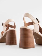 Bone Forever Comfort Leather Fisherman Platform Heels - Image 6 of 7