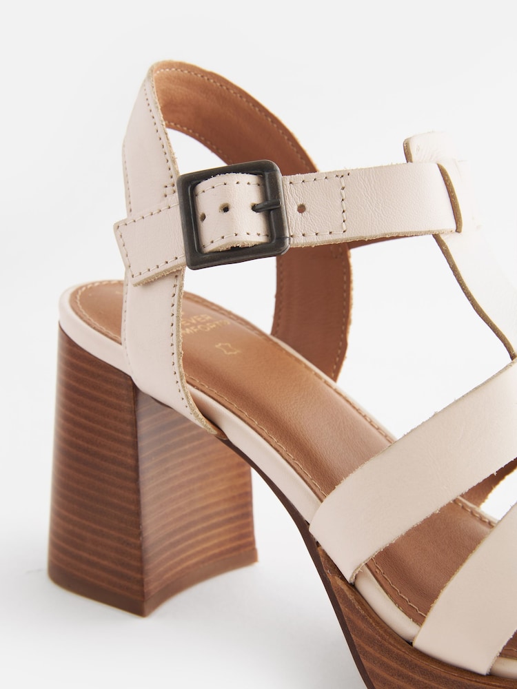 Bone Forever Comfort Leather Fisherman Platform Heels - Image 7 of 7