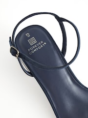 Navy Forever Comfort® Low Heel Sandals - Image 6 of 7