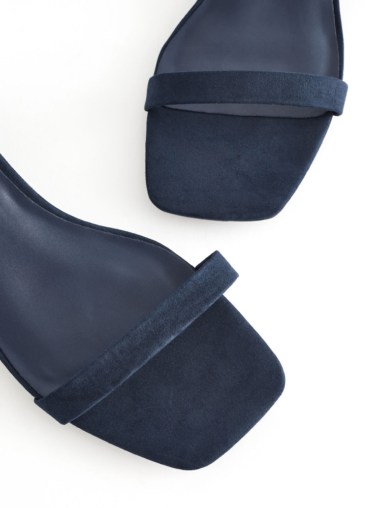 Navy Forever Comfort® Low Heel Sandals - Image 7 of 7