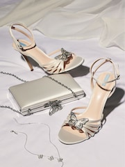 Elfenbein - Forever Comfort® Wedding Brautschuhe mit Schmetterlingverzierung und hohem Absatz - Bild 6 von 12