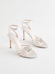 Elfenbein - Forever Comfort® Wedding Brautschuhe mit Schmetterlingverzierung und hohem Absatz - Bild 7 von 12