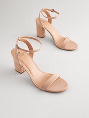 Blush Nude 1 Standard/Wide Fit Forever Comfort® Block Heel Sandals - Image 3 of 8
