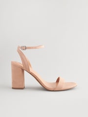Blush Nude 1 Standard/Wide Fit Forever Comfort® Block Heel Sandals - Image 4 of 8