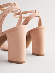 Blush Nude 1 Standard/Wide Fit Forever Comfort® Block Heel Sandals - Image 6 of 8