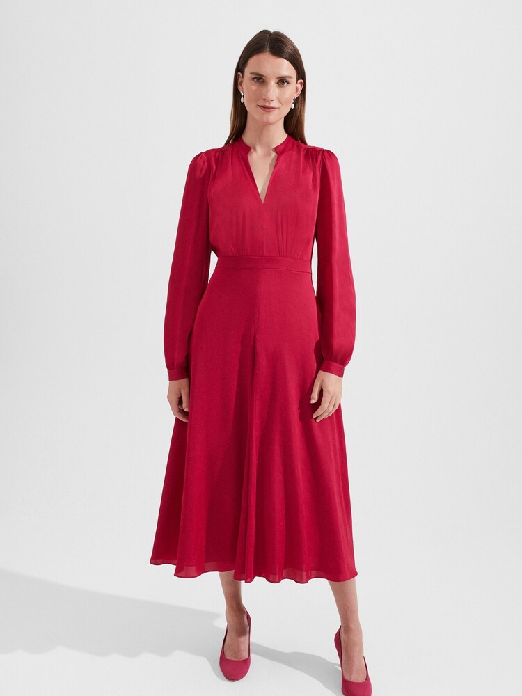 Hobbs Pink Petite Ivanna Dress - Image 1 of 4