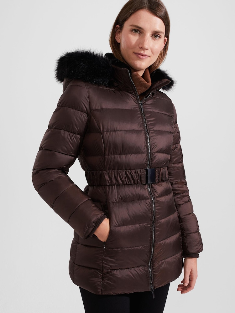 Hobbs Brown Harriet Puffer Jacket - Image 1 of 4