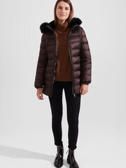 Hobbs Brown Harriet Puffer Jacket - Image 3 of 4