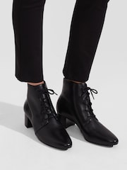 Hobbs Black Lace-Up Hetty Ankle Boots - Image 4 of 4