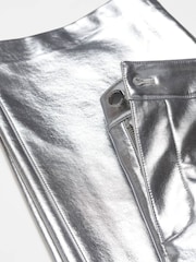 Mango Wide Leg Foil Trousers - Image 6 of 7